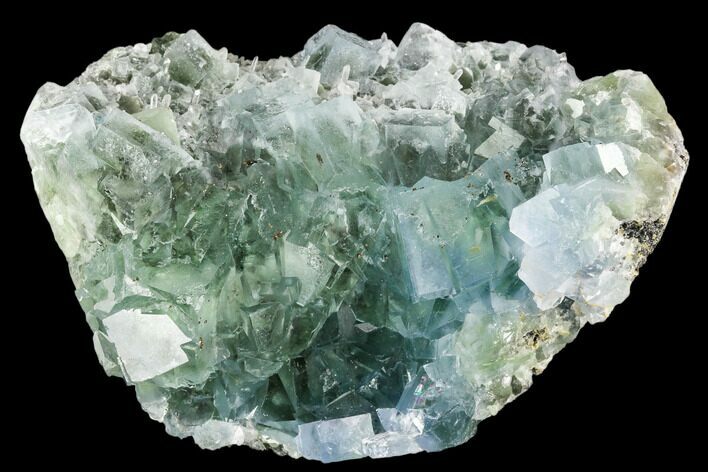 Green Cubic Fluorite Crystal Cluster - China #112198